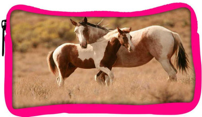 

Snoogg Eco Friendly Canvas Colorful Abstract Horse Designer Student Pen Pencil Case Coin Purse Pouch Cosmetic Makeup Bag (PINK) Pouch(Multicolor)