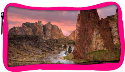 

Snoogg Eco Friendly Canvas Pathway For Water Designer Student Pen Pencil Case Coin Purse Pouch Cosmetic Makeup Bag (PINK) Pouch(Multicolor)