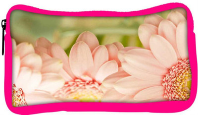 

Snoogg Eco Friendly Canvas Blue Flower Designer Student Pen Pencil Case Coin Purse Pouch Cosmetic Makeup Bag (PINK) Pouch(Multicolor)