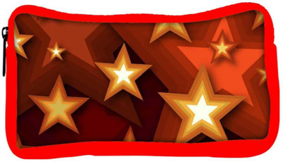 

Snoogg Eco Friendly Canvas Browny Stars Designer Student Pen Pencil Case Coin Purse Pouch Cosmetic Makeup Bag (RED) Pouch(Multicolor)