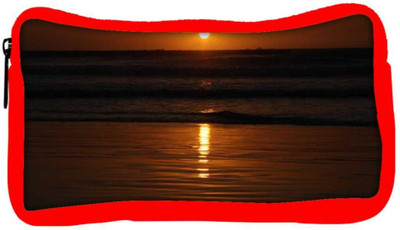 

Snoogg Eco Friendly Canvas Sunset Designer Student Pen Pencil Case Coin Purse Pouch Cosmetic Makeup Bag (RED) Pouch(Multicolor)