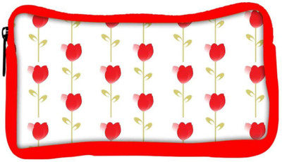 

Snoogg Eco Friendly Canvas Red Flowers Designer Student Pen Pencil Case Coin Purse Pouch Cosmetic Makeup Bag (RED) Pouch(Multicolor)