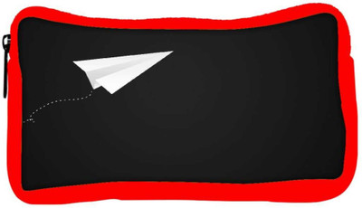 

Snoogg Eco Friendly Canvas Paper Plane Designer Student Pen Pencil Case Coin Purse Pouch Cosmetic Makeup Bag (RED) Pouch(Multicolor)