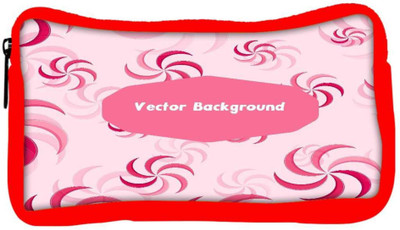

Snoogg Eco Friendly Canvas Vector Background Designer Student Pen Pencil Case Coin Purse Pouch Cosmetic Makeup Bag (RED) Pouch(Multicolor)