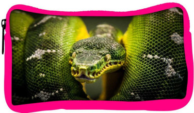 

Snoogg Eco Friendly Canvas Green Snake Designer Student Pen Pencil Case Coin Purse Pouch Cosmetic Makeup Bag (PINK) Pouch(Multicolor)