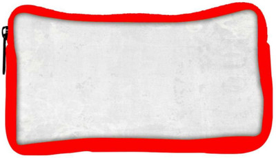 

Snoogg Eco Friendly Canvas White Plain Designer Student Pen Pencil Case Coin Purse Pouch Cosmetic Makeup Bag (RED) Pouch(Multicolor)