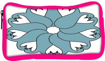 

Snoogg Eco Friendly Canvas Floral Peacock Faces Student Pen Pencil Case Coin Purse Pouch Cosmetic Makeup Bag (PINK) Pouch(Multicolor)