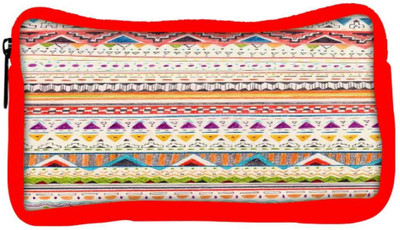 

Snoogg Eco Friendly Canvas Sketch Aztec Student Pen Pencil Case Coin Purse Pouch Cosmetic Makeup Bag (RED) Pouch(Multicolor)