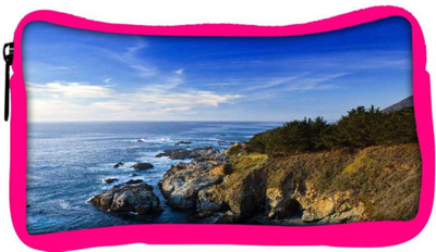 

Snoogg Eco Friendly Canvas Ocean Near The Forest Designer Student Pen Pencil Case Coin Purse Pouch Cosmetic Makeup Bag (PINK) Pouch(Multicolor)
