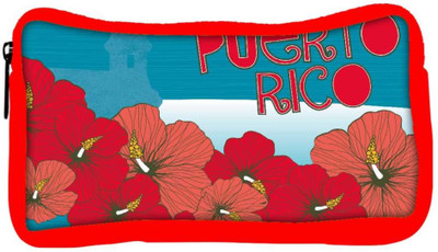 

Snoogg Eco Friendly Canvas Puerto Rice Designer Student Pen Pencil Case Coin Purse Pouch Cosmetic Makeup Bag (RED) Pouch(Multicolor)