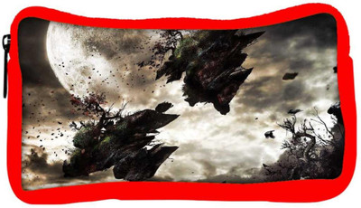 

Snoogg Eco Friendly Canvas Broken Earth Designer Student Pen Pencil Case Coin Purse Pouch Cosmetic Makeup Bag (RED) Pouch(Multicolor)