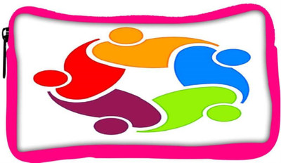 

Snoogg Eco Friendly Canvas In Hand Student Pen Pencil Case Coin Purse Pouch Cosmetic Makeup Bag (PINK) Pouch(Multicolor)