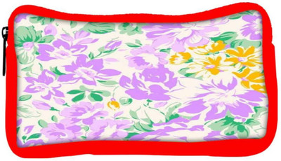 

Snoogg Eco Friendly Canvas White And Pink Floral Pattern 2482 Student Pen Pencil Case Coin Purse Pouch Cosmetic Makeup Bag (RED) Pouch(Multicolor)