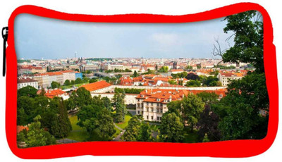 

Snoogg Eco Friendly Canvas Red Roof Houses Designer Student Pen Pencil Case Coin Purse Pouch Cosmetic Makeup Bag (RED) Pouch(Multicolor)