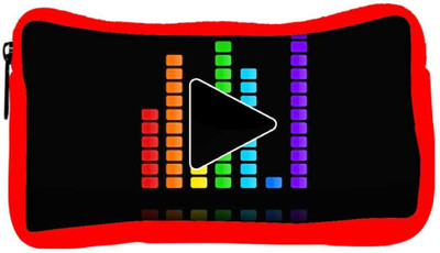 

Snoogg Eco Friendly Canvas Play The Music Designer Student Pen Pencil Case Coin Purse Pouch Cosmetic Makeup Bag (RED) Pouch(Multicolor)