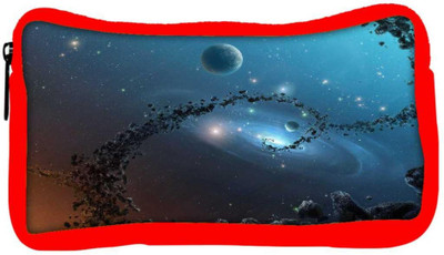

Snoogg Eco Friendly Canvas Galaxy Designer Student Pen Pencil Case Coin Purse Pouch Cosmetic Makeup Bag (RED) Pouch(Multicolor)