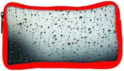 

Snoogg Eco Friendly Canvas Grey Water Drops Designer Student Pen Pencil Case Coin Purse Pouch Cosmetic Makeup Bag (RED) Pouch(Multicolor)