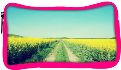 

Snoogg Eco Friendly Canvas Field Road Designer Student Pen Pencil Case Coin Purse Pouch Cosmetic Makeup Bag (PINK) Pouch(Multicolor)