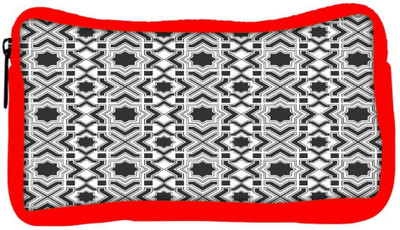 

Snoogg Eco Friendly Canvas Abstract Grey White Pattern Designer Student Pen Pencil Case Coin Purse Pouch Cosmetic Makeup Bag (RED) Pouch(Multicolor)