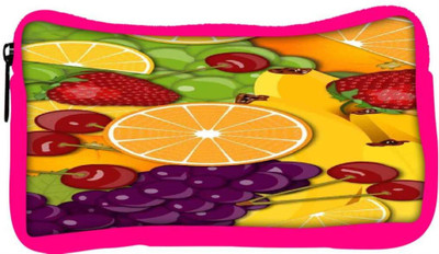 

Snoogg Eco Friendly Canvas Fruity 2428 Student Pen Pencil Case Coin Purse Pouch Cosmetic Makeup Bag (PINK) Pouch(Multicolor)