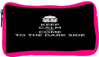 

Snoogg Eco Friendly Canvas Keep Calm And Dark Side Student Pen Pencil Case Coin Purse Pouch Cosmetic Makeup Bag (PINK) Pouch(Multicolor)