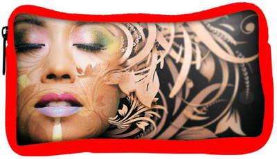 

Snoogg Eco Friendly Canvas Beautiful Woman Face Artistic Designer Student Pen Pencil Case Coin Purse Pouch Cosmetic Makeup Bag (RED) Pouch(Multicolor)