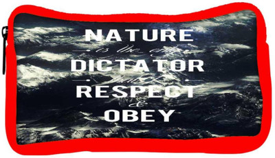 

Snoogg Eco Friendly Canvas Obey Nature Student Pen Pencil Case Coin Purse Pouch Cosmetic Makeup Bag (RED) Pouch(Multicolor)