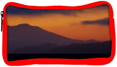 

Snoogg Eco Friendly Canvas Evening Landscape Background Student Pen Pencil Case Coin Purse Pouch Cosmetic Makeup Bag (RED) Pouch(Multicolor)