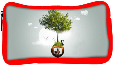 

Snoogg Eco Friendly Canvas Two Small World Designer Student Pen Pencil Case Coin Purse Pouch Cosmetic Makeup Bag (RED) Pouch(Multicolor)