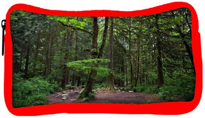 

Snoogg Eco Friendly Canvas Muddy Forest Designer Student Pen Pencil Case Coin Purse Pouch Cosmetic Makeup Bag (RED) Pouch(Multicolor)
