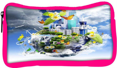 

Snoogg Eco Friendly Canvas Half Earth Student Pen Pencil Case Coin Purse Pouch Cosmetic Makeup Bag (PINK) Pouch(Multicolor)