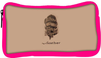 

Snoogg Eco Friendly Canvas Fig 3 Feather Student Pen Pencil Case Coin Purse Pouch Cosmetic Makeup Bag (PINK) Pouch(Multicolor)
