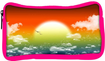 

Snoogg Eco Friendly Canvas Fantasy Sunset Student Pen Pencil Case Coin Purse Pouch Cosmetic Makeup Bag (PINK) Pouch(Multicolor)