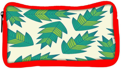 

Snoogg Eco Friendly Canvas A Seamless Leaf Pattern Student Pen Pencil Case Coin Purse Pouch Cosmetic Makeup Bag (RED) Pouch(Multicolor)