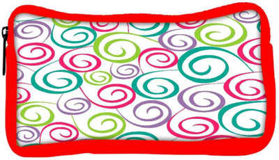 

Snoogg Eco Friendly Canvas Colorful Pattern Amazed Designer Student Pen Pencil Case Coin Purse Pouch Cosmetic Makeup Bag (RED) Pouch(Multicolor)