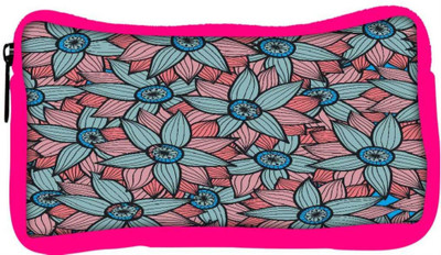 

Snoogg Eco Friendly Canvas Abstract Floral Background Student Pen Pencil Case Coin Purse Pouch Cosmetic Makeup Bag (PINK) Pouch(Multicolor)