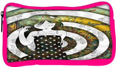 

Snoogg Eco Friendly Canvas Girl On A Coloful Pattern 2779 Student Pen Pencil Case Coin Purse Pouch Cosmetic Makeup Bag (PINK) Pouch(Multicolor)