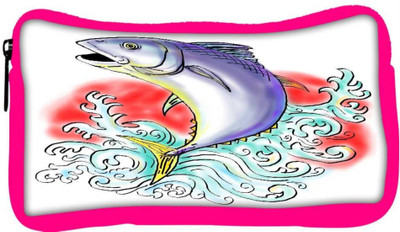 

Snoogg Eco Friendly Canvas Bluefin Tuna Jumping With Waves Student Pen Pencil Case Coin Purse Pouch Cosmetic Makeup Bag (PINK) Pouch(Multicolor)