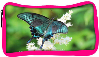 

Snoogg Eco Friendly Canvas Multicolor Butterfly Designer Student Pen Pencil Case Coin Purse Pouch Cosmetic Makeup Bag (PINK) Pouch(Multicolor)