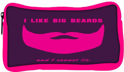 

Snoogg Eco Friendly Canvas Big Beards Cannot Lie 2919 Student Pen Pencil Case Coin Purse Pouch Cosmetic Makeup Bag (PINK) Pouch(Multicolor)