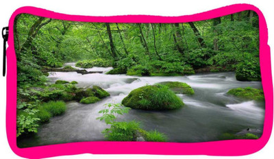 

Snoogg Eco Friendly Canvas White Water Designer Student Pen Pencil Case Coin Purse Pouch Cosmetic Makeup Bag (PINK) Pouch(Multicolor)