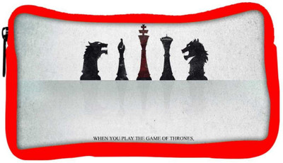 

Snoogg Eco Friendly Canvas Amazing Chess Quote Designer Student Pen Pencil Case Coin Purse Pouch Cosmetic Makeup Bag (RED) Pouch(Multicolor)