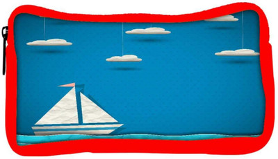 

Snoogg Eco Friendly Canvas Sailing Boat And Clouds Student Pen Pencil Case Coin Purse Pouch Cosmetic Makeup Bag (RED) Pouch(Multicolor)