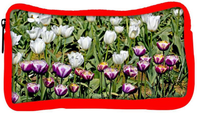 

Snoogg Eco Friendly Canvas Colorful Tulips Student Pen Pencil Case Coin Purse Pouch Cosmetic Makeup Bag (RED) Pouch(Multicolor)