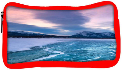 

Snoogg Eco Friendly Canvas Nature Frozen Sea Designer Student Pen Pencil Case Coin Purse Pouch Cosmetic Makeup Bag (RED) Pouch(Multicolor)
