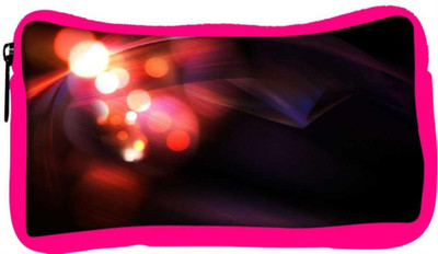 

Snoogg Eco Friendly Canvas Glowing Lines And Circles Designer Student Pen Pencil Case Coin Purse Pouch Cosmetic Makeup Bag (PINK) Pouch(Multicolor)