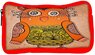 

Snoogg Eco Friendly Canvas Cute Owl On Real Cardboard Background Lacy Bird On Paper Student Pen Pencil Case Coin Purse Pouch Cosmetic Makeup Bag (RED) Pouch(Multicolor)