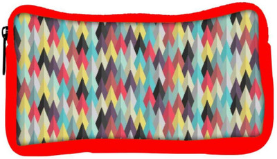 

Snoogg Eco Friendly Canvas Aztec Pattern Digital Ray Student Pen Pencil Case Coin Purse Pouch Cosmetic Makeup Bag (RED) Pouch(Multicolor)