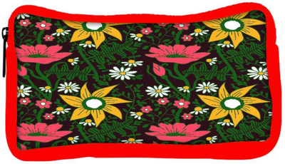 

Snoogg Eco Friendly Canvas Seamless Texture With Flowers And Butterflies Endless Floral Pattern Student Pen Pencil Case Coin Purse Pouch Cosmetic Makeup Bag (RED) Pouch(Multicolor)