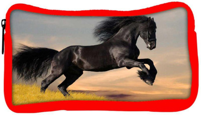 

Snoogg Eco Friendly Canvas Jumping Black Horse Designer Student Pen Pencil Case Coin Purse Pouch Cosmetic Makeup Bag (RED) Pouch(Multicolor)